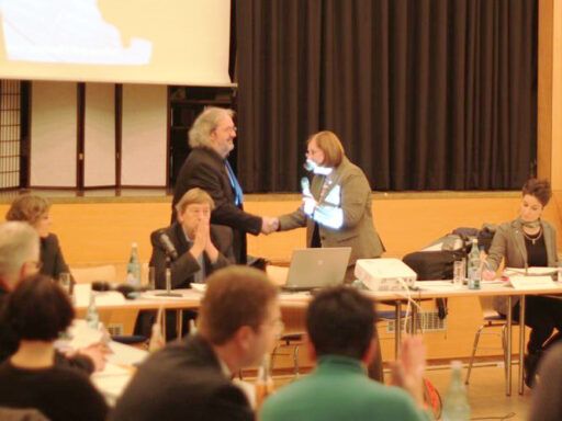 Verpflichtung des neuen Bezirksbürgermeister Grube