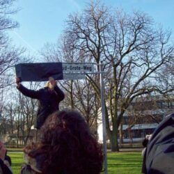 Hiltrud Grote Weg 17.1.2012 Enthüllung