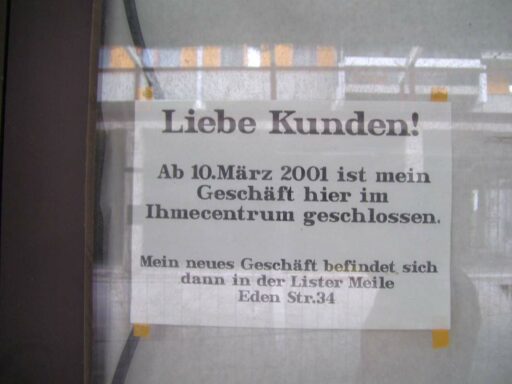 Geschäfte geschlossen