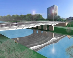 Ihmebrücke im Modell