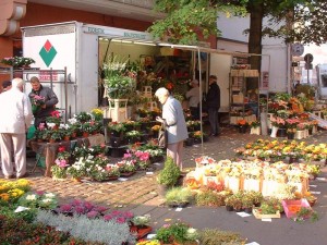 Stand auf dem Lindener Markt