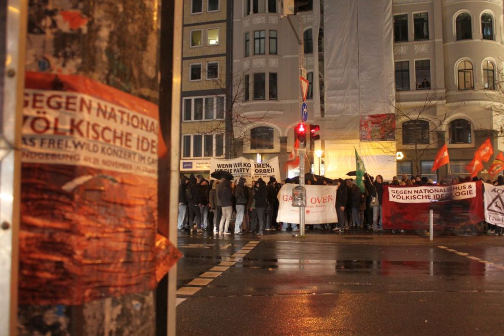 Protest gegen das FreiWild Konzert