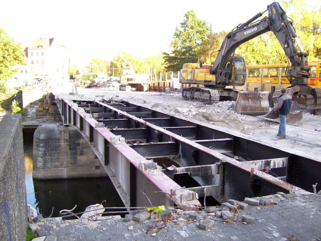Abriss der Brücke 2008