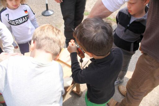 Kinderaktiion bei der Eröffnung