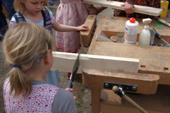 Kinderaktiion bei der Eröffnung