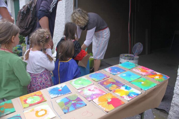 Kinderaktiion bei der Eröffnung