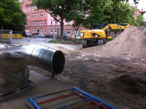Tunnelrutsche am Boden