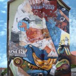 strebt vorwärts: Schwitters-Wandbild in der Velberstrasse