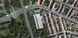Luftbild LernortLindenLimmer (VIER LINDEN ARCHITEKTEN & INGENIEURE)