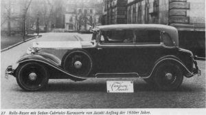 Rolls-Royce mit Sedan-Cabriolet-Karosserie von Jacobi Anfang der 1920er Jahre
