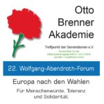 22. Wolfgang-Abendroth-Forum