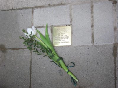 Einer der Stolpersteine in Linden-Limmer für Franz Nause