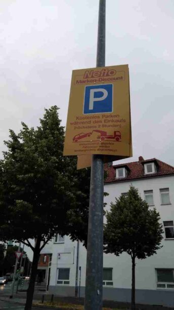 Netto Parkplatzschild2