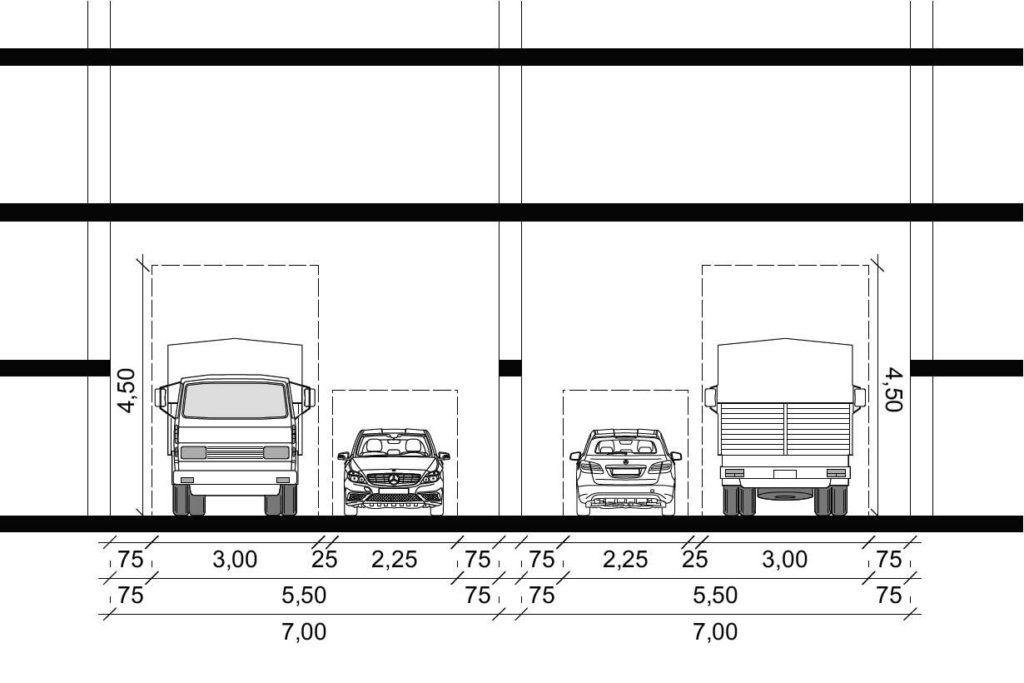 Der Tunnel ist schon da - Eingeschossig wäre eine reine PKW-Nutzung möglich, zweigeschossig wäre die neue Blumenauerstraße auch für größere Fahrzeuge befahrbar