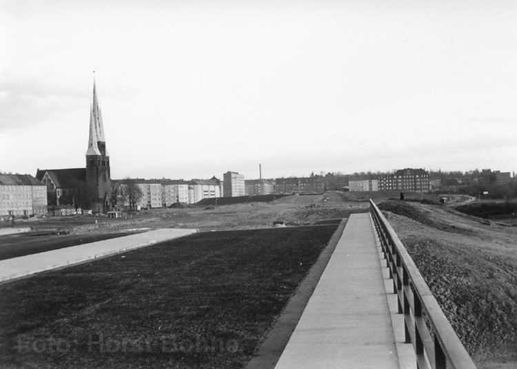 Bau des Westschnellweges 1961