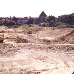 Bau des Westschnellweges 1961