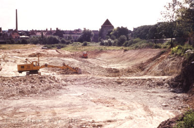 Bau des Westschnellweges 1961