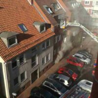 Kellerbrand mit starker Rauchentwicklung am Sonntag in Linden-Süd