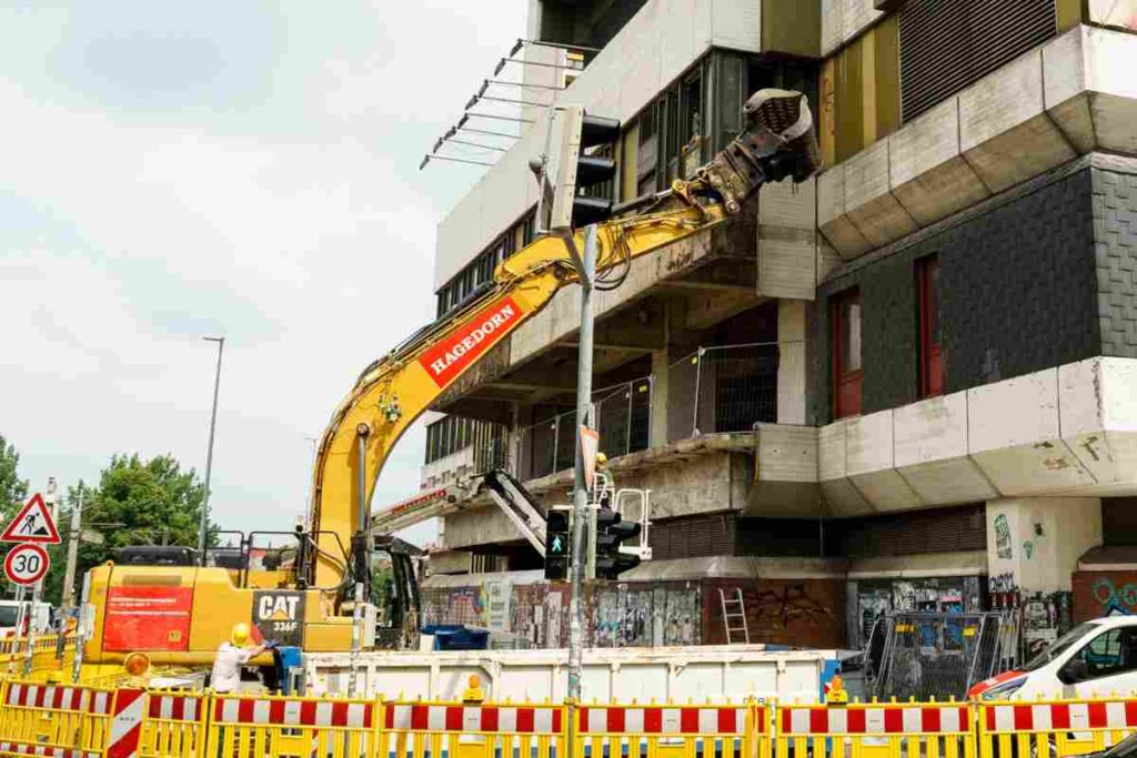 Fassadenbaustelle Spinnereistraße