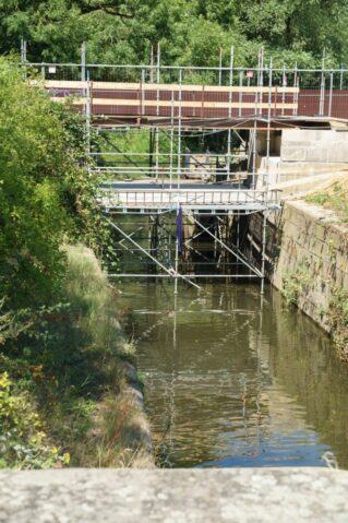 Behelfsbrücke Ernst-August-Kanal