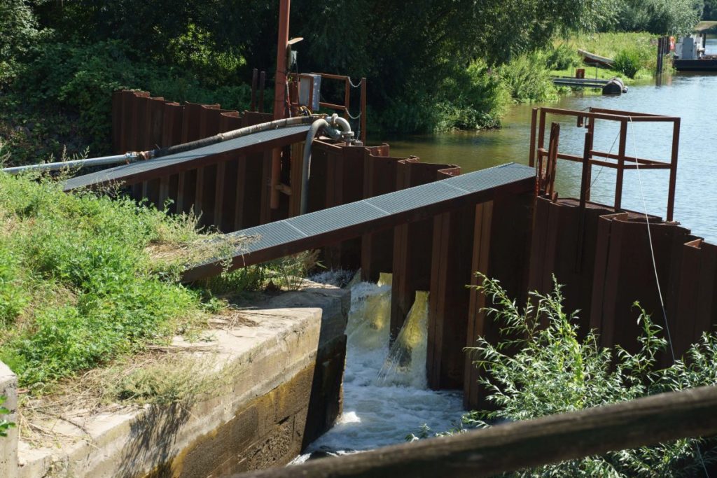 Spundwand Ernst August-Kanal