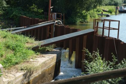 Spundwand Ernst August-Kanal