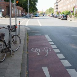 Fahrradschutzstreifen Badenstedter Straße