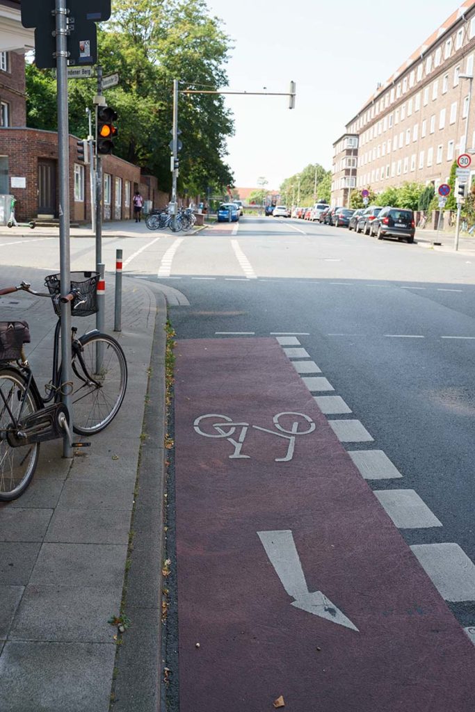 Fahrradschutzstreifen Badenstedter Straße