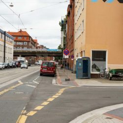 Gefährliche Einfädelung an der Elsa-Brandström-Straße
