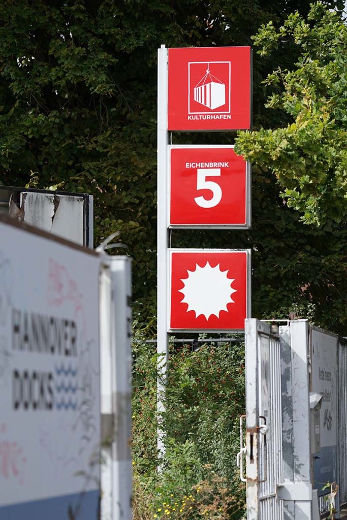Schild des Kulturhafen