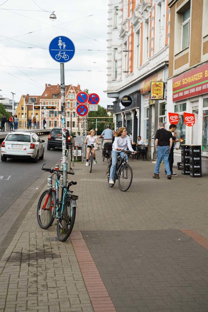 "Geisterradelnde" lassen es hier noch enger werden