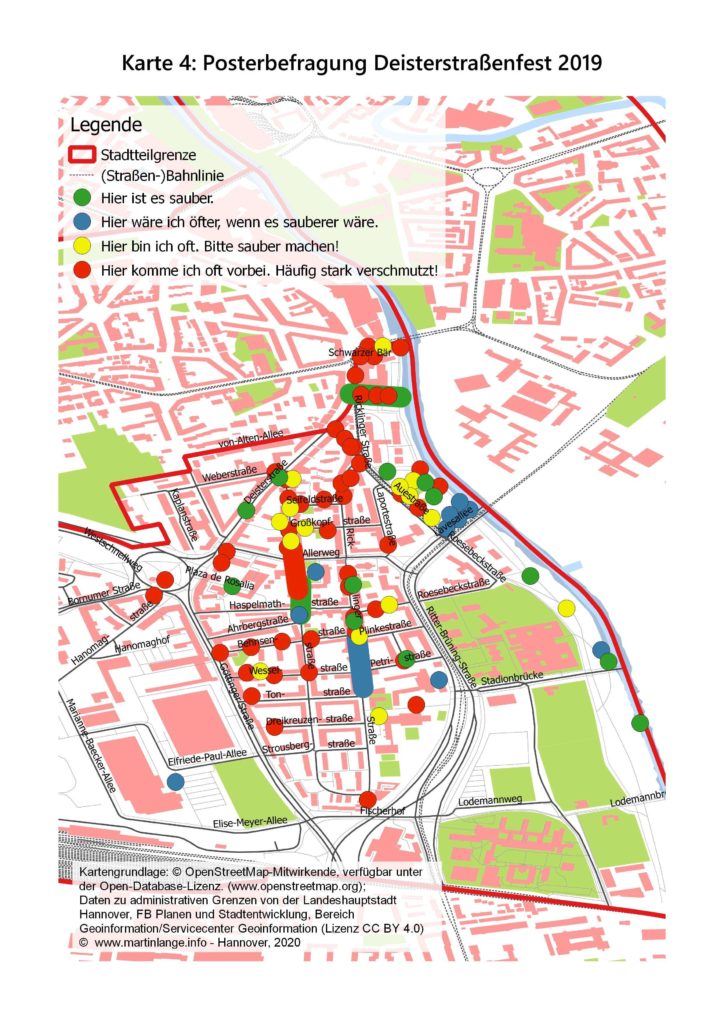 Karte 4: Posterbefragung Deisterstraßenfest 2019
