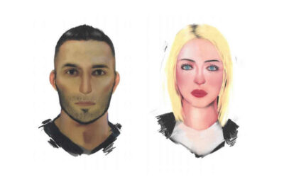 Fahndungsfoto Frau und Mann