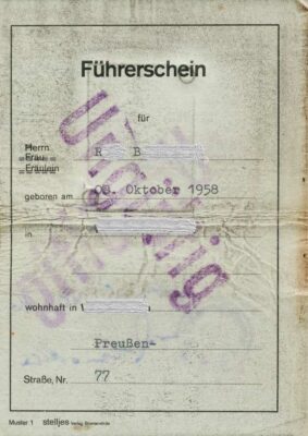 alter Lappen Führerschein