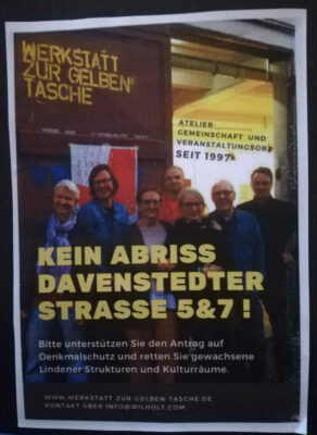 Flyer zur Sitzung des Stadtbezirksrates Linden-Limmer