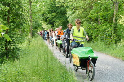 Fahrraddemo am Uferweg