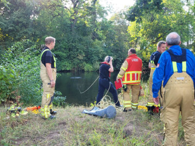 Rettungseinsatz an der Ihme