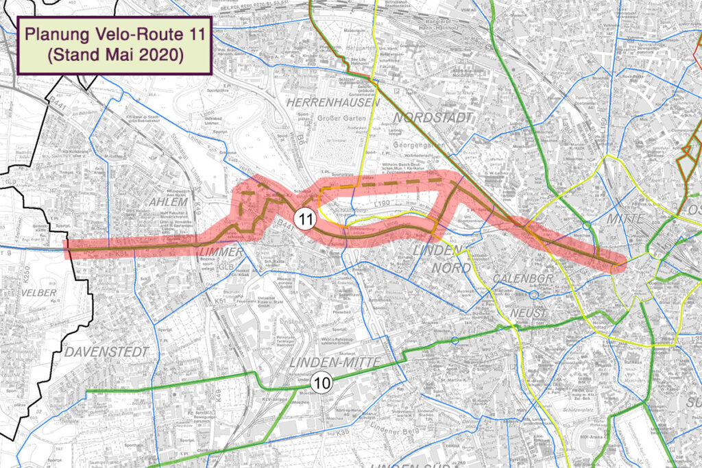 Planung Velo-Route 11