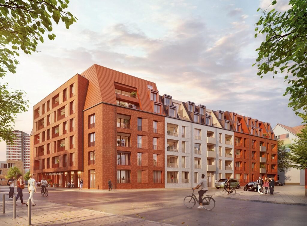 Illustration Eleonorenhof Ansicht aus der Minister-Stüve-Strasse