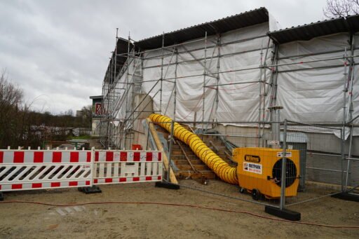 Wasserkunst Baustelle, betonierte Treppe 18.02.23