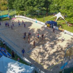 Geplanter Beach-Handballplatz