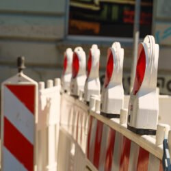 Sperrung Baustelle Symbolbild