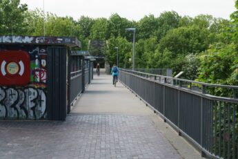 Brücke Wasserkunst barrierefreier Aufgang Rampe