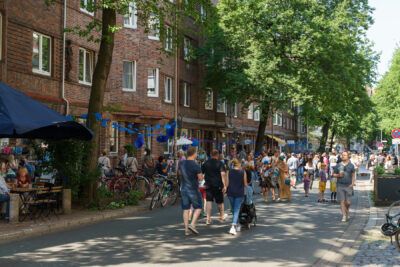 Blaues Wunder Lindener Butjermeile 2023 Stephanusstraße Publikum