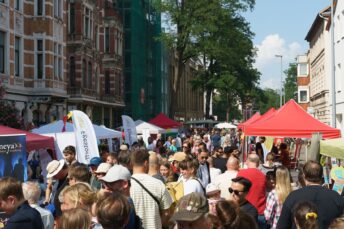 Lust auf Linden-Süd 2023 Gedränge besucher Stände