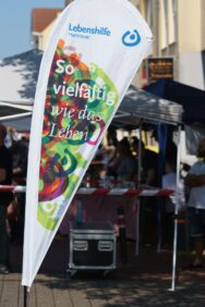 Lust auf Linden-Süd 2023 Beach Flag Lebenshilfe