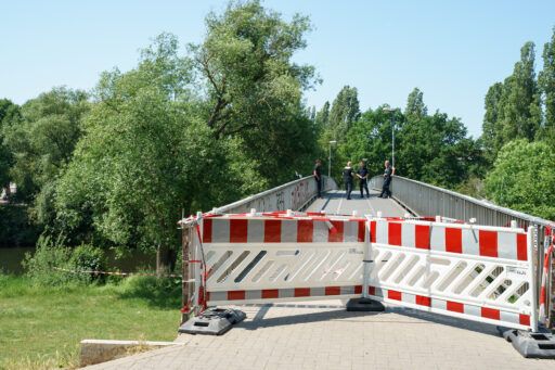 Update JustusGartenBrücke aktuell gesperrt