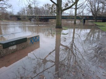 Ihme Legionsbrücke am 22.12.2023, 16 Uhr