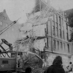 Abriss Vorderhäuser Allerweg 8-12 Sommer 1980