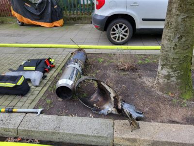 Verschmortes Rohr